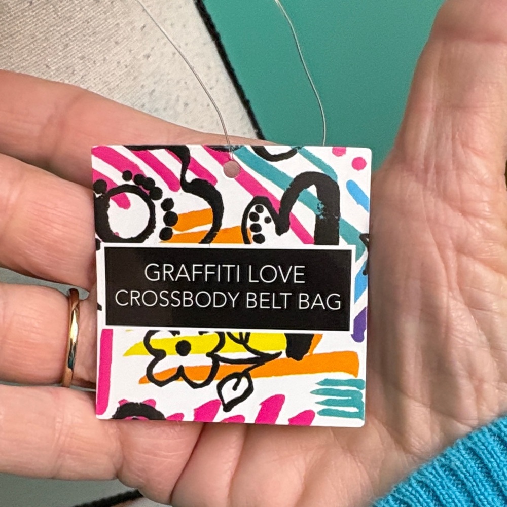 Brighton Colorful Graphic Crossbody Bag - Picture 10 of 12
